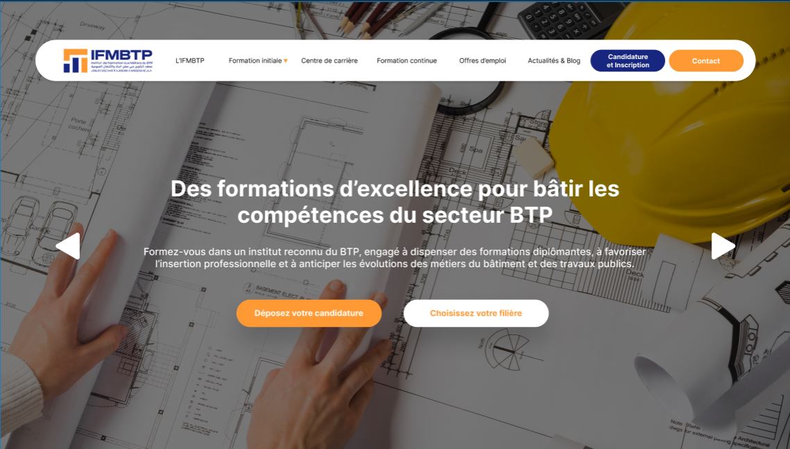 IFMBTP | Plateforme pour inscriptions 