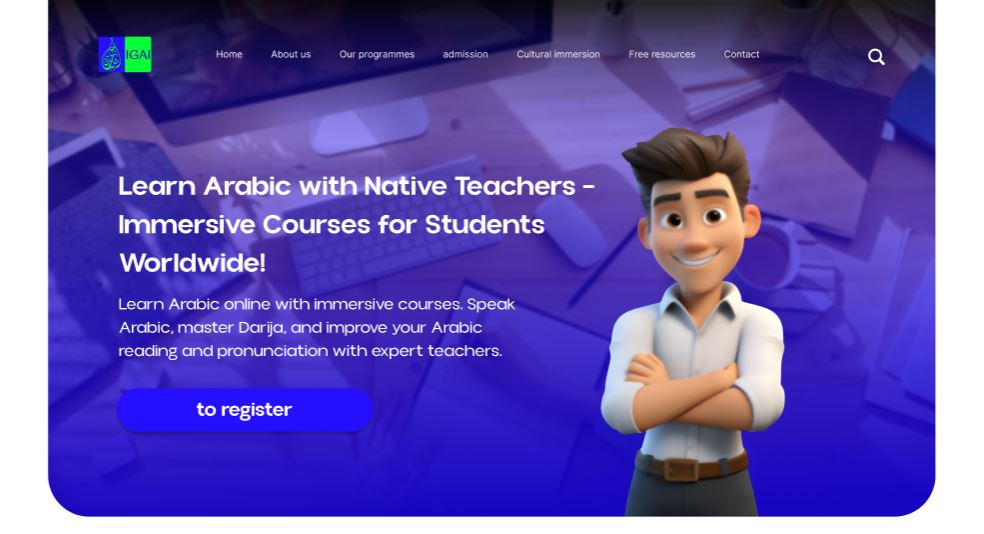 Arabic Institute | Site haute performance, optimisé pour le SEO et adapté à la commercialisation à l'international.