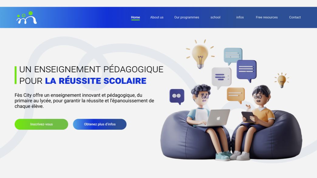 Fes City : un site web performant, optimisé et pensé pour valoriser l’école