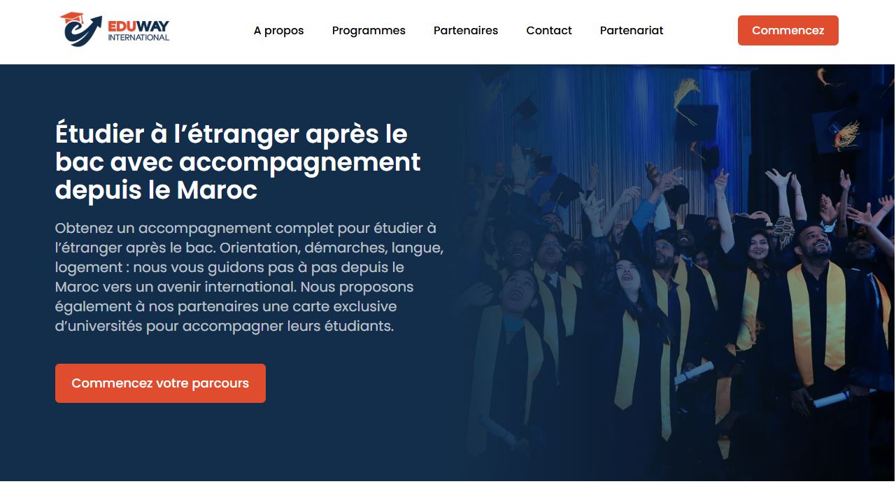 Eduway International : Un site web performant avec des technologies AI