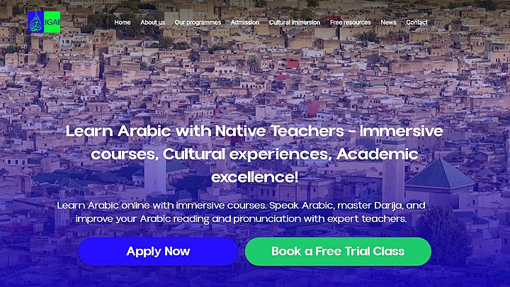Arabic Institute | Site haute performance, optimisé pour le SEO et adapté à la commercialisation à l'international.