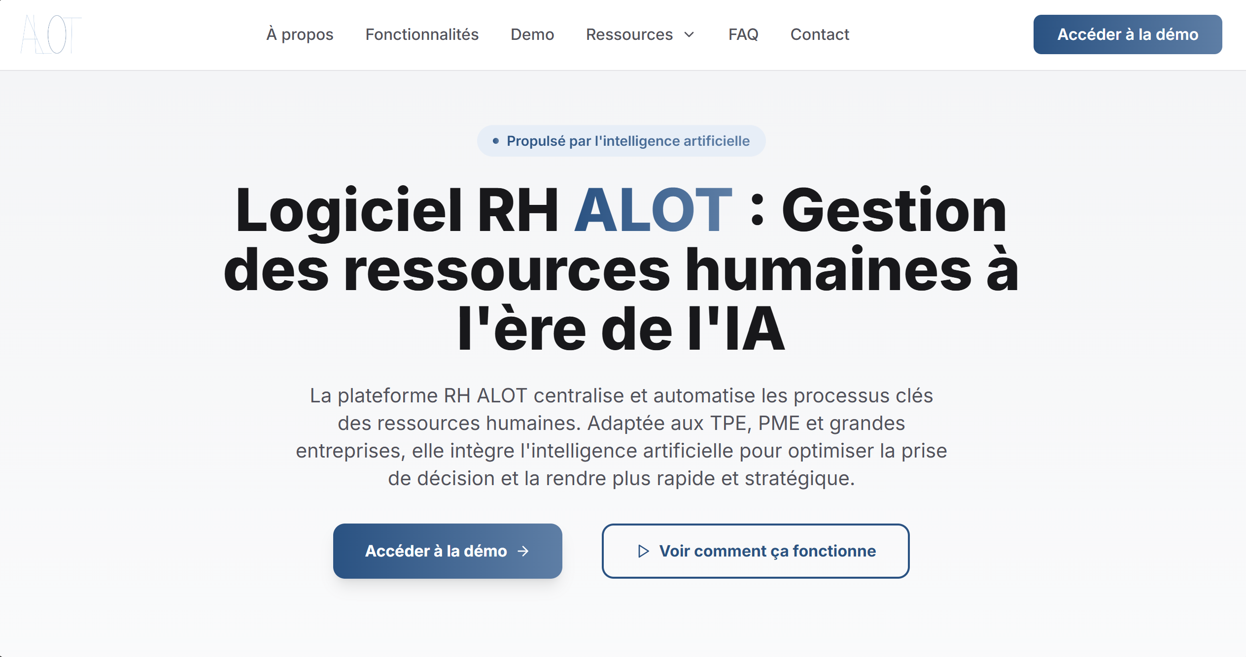 Landing page du site alot.ma réalisée par DigitON.