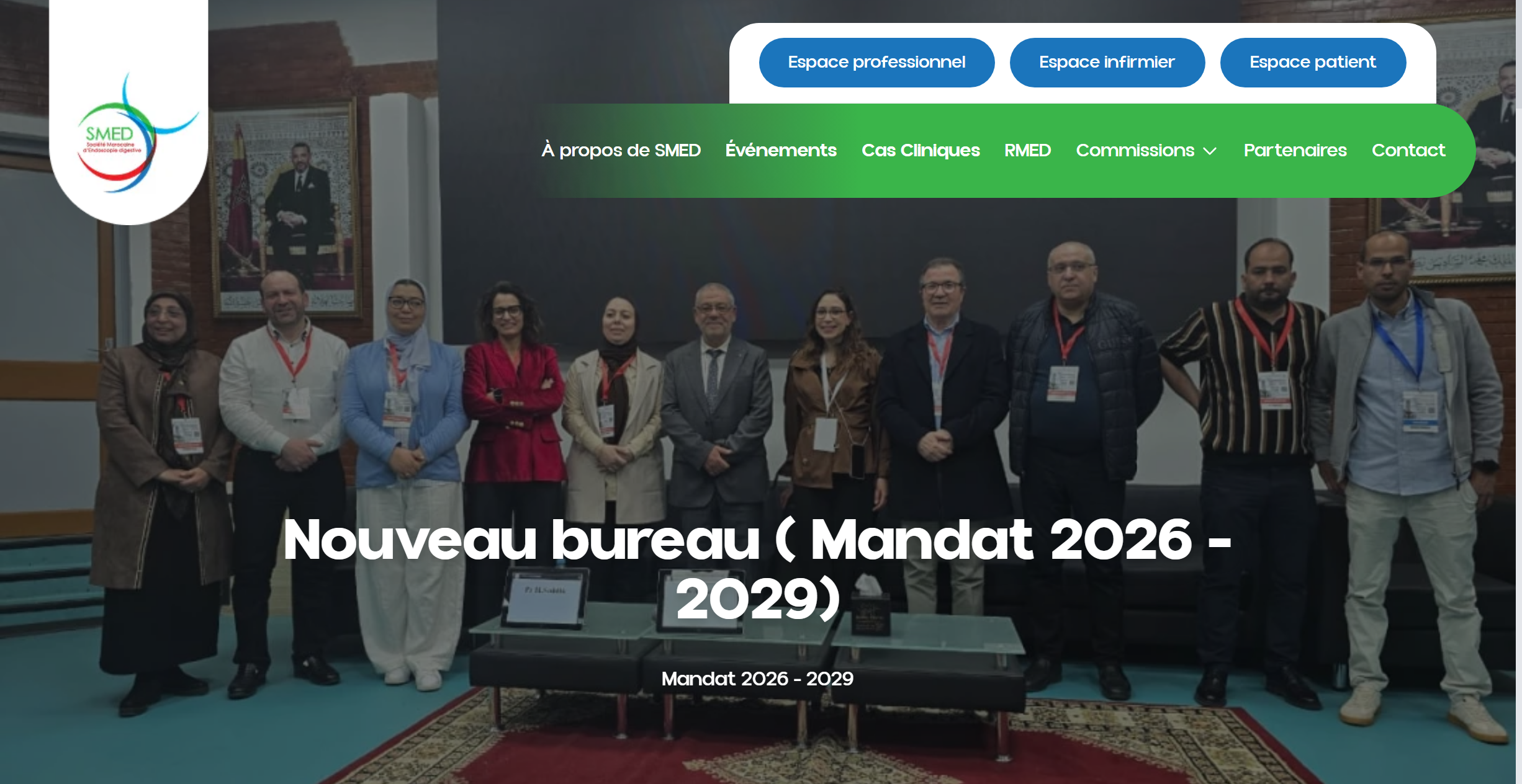 Landing page du site web smedmaroc.com