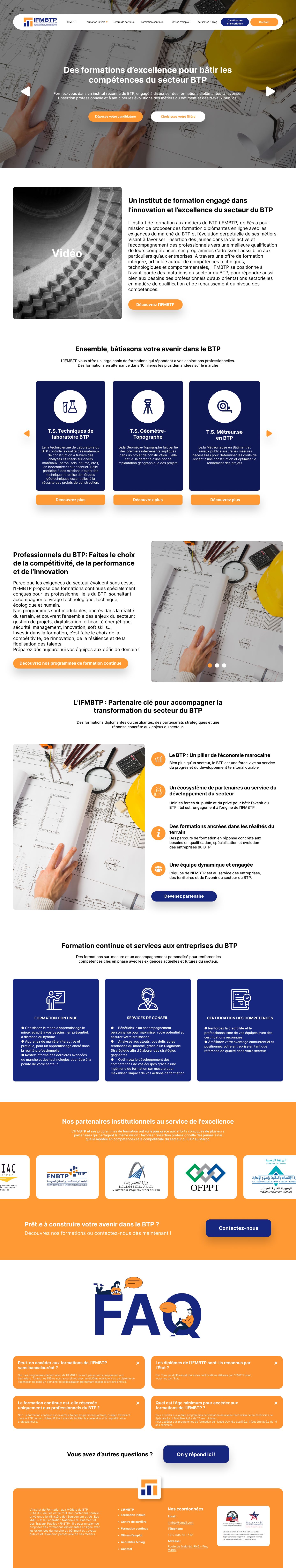 Design maquette du site