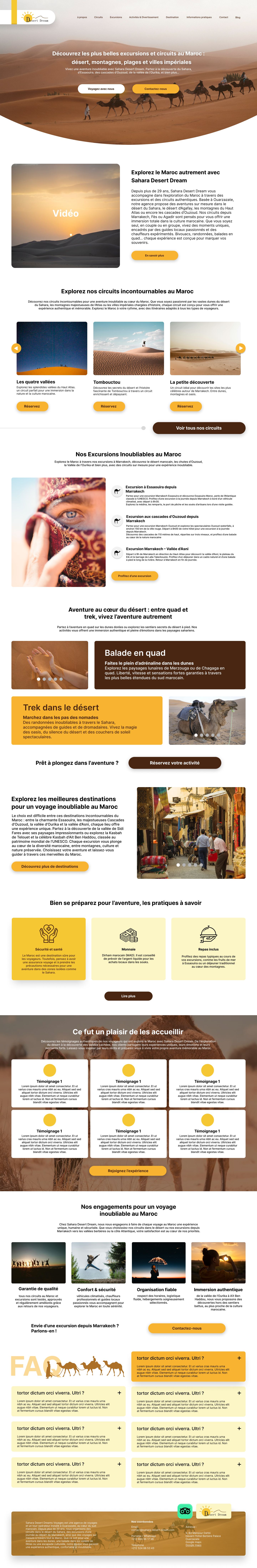 Design maquette du site